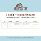 Doughmakers 9" Round Cake Commercial Grade Aluminum Bake Pan, Silver
