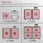 SUOCO Travel Vacuum Seal Bags for Clothing with Rechargeable Electric Pump, 15 Pack Compression Packing Bags for Luggage Suitcase Backpack, Carry-on Size Space Saver Storage