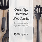 StarPack Premium Silicone Kitchen Tongs Set of 2 (9-Inch & 12-Inch) - Stainless Steel with Non-Stick Silicone Tips, High Heat Resistant to 480°F, For Cooking, Serving, Grill, BBQ & Salad (Gray Black)