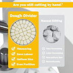TECHTONGDA Commercial Dough Divider Rounder Machine Manual 24PCS Dough Cutter Hand Press Bread Bakery Dough Dividing Machine
