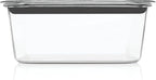 Rubbermaid Brilliance Food Storage Container, Large, 9.6 Cup, Clear 2024351 (Pack of 2)