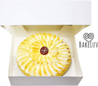 BAKELUV Pie Boxes for 9 Inch Pie | White, 12 Pack | 9x9x2.5 Bakery Box with Window, 9x9 Cookie Box, 9 Inch Pastry Boxes with Window Bulk, Cake Boxes, Auto Pop Up