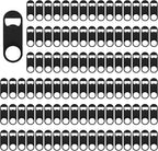 100 Pack Flat Beer Bottle Opener 3.5 inch Stainless Steel Flat Bottle Opener Black Beer Bottle Openers for Bartender Kitchen Bar Restaurant (3.5 Inch)