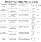 Home Bargains Plus Quilted Heavy Duty Table Pad Protector with Flannel Backing, Cut to Fit, Heat Resistant, Wipe Clean, Protects Table from Spills and Scratches, White, 52” x 120” Rectangle