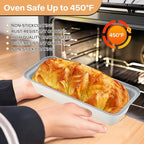 3-Pack 13×5 Inch Loaf Pan for Baking Bread, Nonstick Carbon Steel Bread Pan, Rust-Resistant & Warp-Resistant Full-Size Large Loaf Pan for Homemade Bread, Banana Loaf and Meatloaf