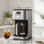 Gevi 14 Cup Coffee Maker Programmable with 1-4 Cup Setting,Stainless Steel Drip Coffee Machine, Strong Brew,Pause-Serve,Keep warm & Auto Shut off