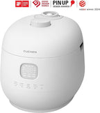 [CUCHEN] CRH-TWS0610PWUS, IH Induction Heating Dual Pressure Rice Cooker, 6 Person | 6-cup, 1.14Quarts (uncooked) 12-cup, 2.28Quarts (cooked), Full Stainless Inner Pot, Automatic High/Non-Pressure, Easy Open Handle, Auto Steam Clean, Made in Korea