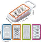4 PCS Mandoline Vegetable Slicer, FineGood Food Chopper Corer Grater Vegetable Cutter for Restaurant with 5 Citrus Orange Peelers