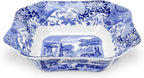 Spode Blue Italian 9.5-Inch Serving Bowl - Elegant Porcelain Tableware for Vegetables, Main Dishes, Entrees, Sides, Salads - Mix & Match Blue Patterned Rim with Dinnerware Sets, Great for Hosting