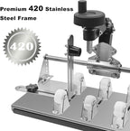 Smasener Wine Bottle Cutter,Glass Bottle Cutter Set, Wine Bottle Cutter Tools, Curved Glass Cutting Tool for Round and Square Bottles, [Stainless Steel 420]Bottle DIY Craft Kit