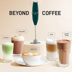 Zulay Kitchen Patented Tornado Triple Whisk Milk Frother with 4 Duracell Batteries – Handheld Foam Maker for Coffee, Lattes, Matcha & Hot Chocolate – Rich, Creamy Froth in Seconds