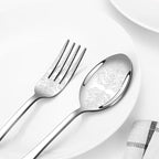 40 Pcs Silverware Set for 8 with Classical Flower Embossed Design, Food Grade Stainless Steel Flatware Set, Eating Utensils Sets Include Fork/Knife/Spoon, Reusable Cutlery Set, Dishwasher Safe