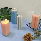 Love Cylinder Silicone Candle Mold, Pillar Candle Mould Fondant Chocolate Cake Tool for Soap, Crayon, Wax, Plaster,Polymer Clay