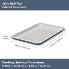 OXO Good Grips Non-Stick Pro Ceramic Coated Metal Bakeware Jelly Roll Pan – Storm Blue
