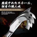 Purple Dragon 3.5 Inch Paring Knife, Small Kitchen Cutting Fruit Knife, German Vg10 Steel Ultra Sharp Blade Ergonomic Wooden Handle, Gift Box