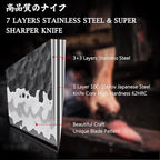 SHAN ZU Customize Chef Knife 7 Inch, High Carbon Steel 10Cr15Mov Professional Knife, Sharp Cooking Knife with G10 Handle Dishwasher Safe, Mothers Fathers Bithday Day Gifts for Women Mom Men Dad