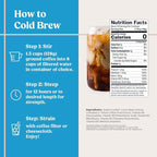Bulletproof The High Achiever Coarse Ground Cold Brew Coffee, 10 Ounces, Medium-Dark Roast Enhanced Coffee with Lion's Mane Mushroom, B Vitamins, and Adaptogens for Energy and Focus