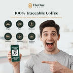 TheOne Kafé Guatemala Dark Roast Ground Coffee – Organic, Single Origin, Premium Specialty Coffee, Ethically Sourced, Smooth & Rich Flavor – Fresh Roasted for Espresso, Drip, Pour Over – 12 oz