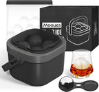 Clear Ice Ball Maker Mold, Whiskey Ice Cube Tray, 2.4 Inch Large Round Ice Molds for Cocktails Whisky Bourbon Liquor, Best Dad Ever Gifts for New Dad Husband Men who Have Everything