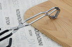 Scissor Cooking Tongs 11-Inch Stainless Steel Wire Tongs Kitchen Scissor Tongs, Set of 2