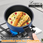 Nonstick Sauce Pan with Lid,1.5QT small pot, PFOA Free,Kitchen Pots Induction Pot,Blue
