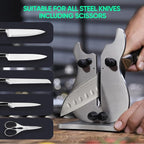 VQ-5 Professional Knife Sharpener | 3-Action Streamlined Guitar Design for Effortless Knife Sharpening - The Ultimate Tool for Precision 11 to 21 Degree Angles