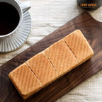 CHEFMADE Mini Pullman Loaf Pan with Lid, 0.66Lb Dough Capacity Non-Stick Rectangle Corrugated Toast Box for Oven Baking 2.8" x 8.1"x 2.8"(Champagne Gold)