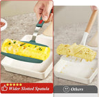 Silicone Spatula Turner, Heat Resistant Pancake Spatulas for Nonstick Cookware Pan, Wide Slotted Omelette Egg Spatula Fish Spatula Cooking Spatula for Kitchen Use Thin Flexible Spatula Dishwasher Safe