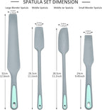 To encounter Silicone Spatula Set, Rubber Blender Spatula, Jar Spatula for Baking Mixing and Stirring, Nonstick, Heat Resistant and Dishwasher Safe, Set of 4