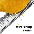 Cheese Grater with Non-Slip Handle, Lemon Zester,L15"x W1.4"