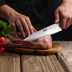 HOSHANHO Kitchen Knife in Japanese High Carbon Steel, Professional High-Class Chef's Knife 8 inch, Non-slip Ultra Sharp Cooking Knives with Ergonomic Handle