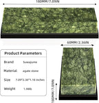 Knife Sharpening Stone Set,10000 Grit Whetstone Final Fine Polishing Natural Green Honing Oilstone for Knives Tools,Cutting Tools