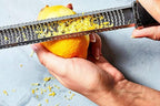 2Pcs Lemon Squeezer and Zester Grater Set, Citrus Juicer, Hand Press, Easy to Use, Ideal for Parmesan Cheese Grater, Lemon and Ginger Zester