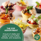 CROC'IN - Neutral Mini Tart Shells - Edible Appetizer Or Dessert Cups - Pastry Pans - Artisanal & Vegan Confection - 60 Pieces