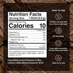 VitaCup Extra Shot Instant Coffee Packets with Espresso Shot, “Red Eye” High Caffeine, Bold Dark Roast w/Vitamin B12, Antioxidants, Premium Instant Coffee in Single Serve Sticks, 72 Ct