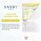 Snowy River Yellow, Cocktail & Margarita Sugar Rimmer - Vibrant Naturally Colored Sugar for Cocktail Rimming, Baking & Decorating, Medium Crystal - 16oz