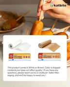 Katbite Heavy Duty Parchment Paper Roll for Baking, 15 in x 210 ft, 260 Sq.Ft Baking Paper with Slide Cutter, Easy to Cut & Non-stick Cooking Paper for Bread, Cookies, Air Fryer, Steaming, Grilling