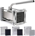 French Fry Cutter, Sopito Professional Potato Cutter Stainless Steel with 1/2-Inch and 1/4-Inch and 3/8-Inch Blade Great for Potatoes Carrots Cucumbers