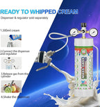 MassGass Whipped Cream Chargers 3.3L 2112g Whip Cream Charger Cylinder Bomb Pop Flavor(2 Cylinders)