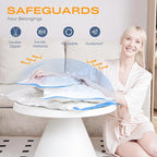 Vacuum Seal Bags for Clothing, 22 Pack Vacuum Storage Bags (4 Jumbo, 4 Large, 4 Medium, 6 Small, 4 Roll) for Clothes Comforters, Travel Space Saver Bag with Compact Electric Pump (2025 Upgrade)