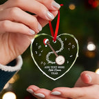Customized Banjo Musical Instrument Glass Ornaments, Personalized Banjo Christmas Ornament with Text Name Year, 2025 Christmas Ornament Gift for Banjoist/Teacher/Student, Musician Keepsake