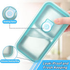 4 PCS Stainless Steel Snack Containers with Lids, Reusable Double Compartment Grab and Go Bento Lunch Box for Adult (4 Snack Containers)