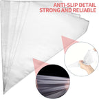 Disposable Piping Bags - 100 pcs 12 inch Pastry Bags, Anti-Burst Tipless Icing Bags for Cake, Cream Frosting, Cupcakes, Pastries and Cookies Decorating