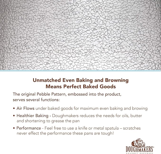 Doughmakers 9" Square Cake Commercial Grade Aluminum Bake Pan