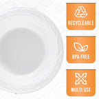 PLASTICPRO 200 Count Disposable 18 ounce White Plastic Soup Bowls