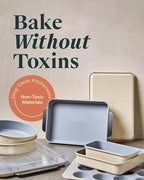 Caraway Nonstick Ceramic Bakeware Set (11 Pieces) - Baking Sheets, Assorted Baking Pans, Cooling Rack, & Storage - Aluminized Steel Body - Non Toxic, PTFE & PFOA Free - Navy