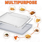 Non-Stick Ceramic Baking Sheet Set of 2, 15 * 10 inch Naturally Slick Ceramic Coating - Non-Toxic, PTFE & PFOA Free - Perfect for Baking, Roasting, and More (Baking Sheet-2 Pcs)