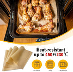 Parchment Paper Sheets for Baking 12-16 IN Precut Non-Stick Parchment Paper Unbleached Baking Sheet Paper for Air Fryer,Baking,Sandwich,Grilling,Steaming,Suitable For Bread Cake Cookies 50p