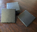 Power & Protection: V-Twin Engine Coasters for Your Ride - Square Slate - Set of 6