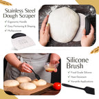 Banneton Bread Proofing Basket, Sourdough Bread Baking Supplies, Sourdough Kit, Bread Making Tools, Sourdough Banneton Basket, Sour Dough Kit, Sour Dough Tools